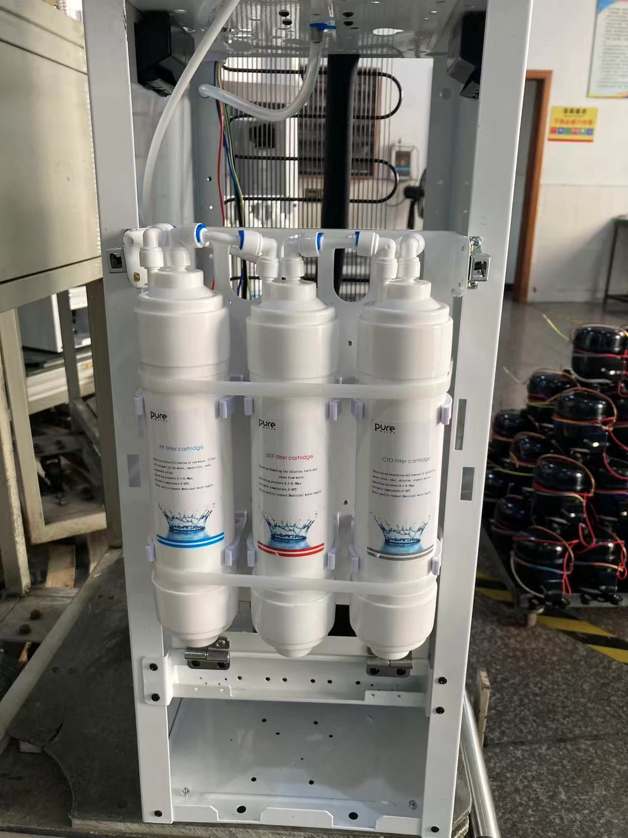Pure Water branded water dispenser filters for private-label OEM project