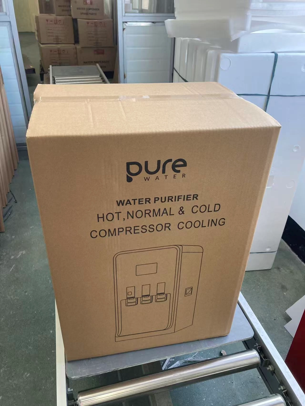 Pure Water private-label export carton for Spain OEM project