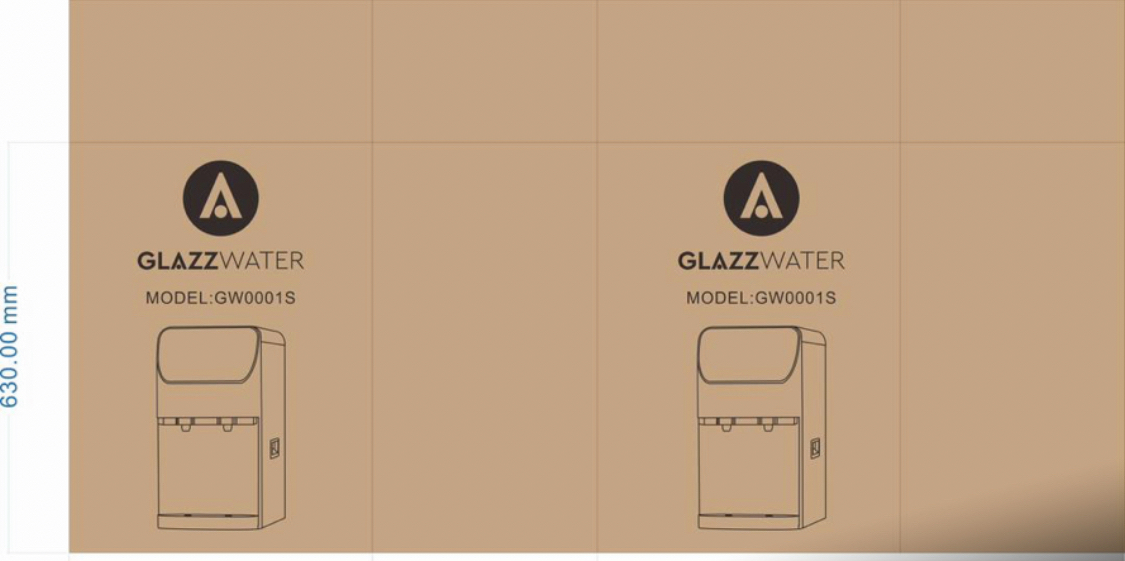 Countertop dispenser carton artwork